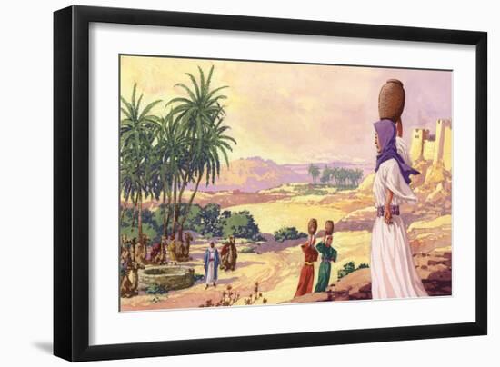 Rebekah Coming to the Well-Pat Nicolle-Framed Giclee Print