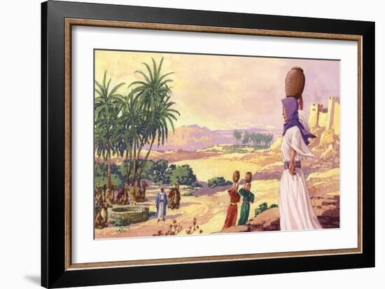 Rebekah Coming to the Well-Pat Nicolle-Framed Giclee Print