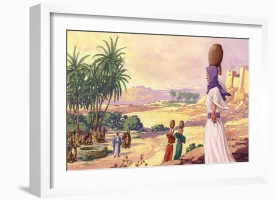 Rebekah Coming to the Well-Pat Nicolle-Framed Giclee Print