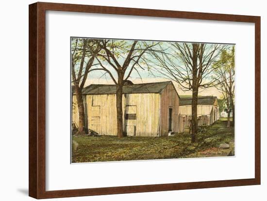 Rebel Prison, Elmira, New York-null-Framed Art Print