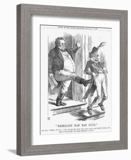 Rebellion Had Bad Luck, 1865-John Tenniel-Framed Giclee Print