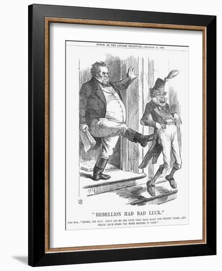 Rebellion Had Bad Luck, 1865-John Tenniel-Framed Giclee Print