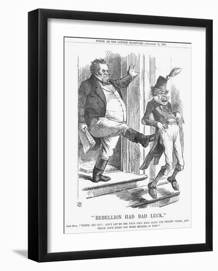 Rebellion Had Bad Luck, 1865-John Tenniel-Framed Giclee Print