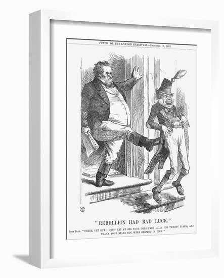 Rebellion Had Bad Luck, 1865-John Tenniel-Framed Giclee Print