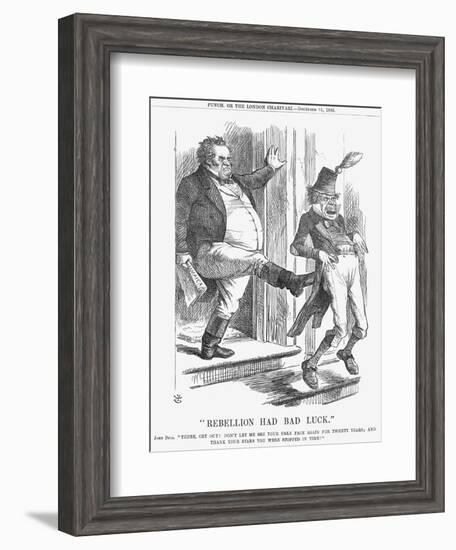 Rebellion Had Bad Luck, 1865-John Tenniel-Framed Giclee Print