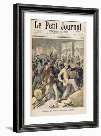 Rebellion of Conscripts from Alsace-Lorraine, from 'Le Petit Journal, 1st November 1896-Fortune Louis Meaulle-Framed Giclee Print