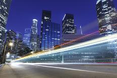 Los Angeles City Skyline-rebelml-Mounted Photographic Print