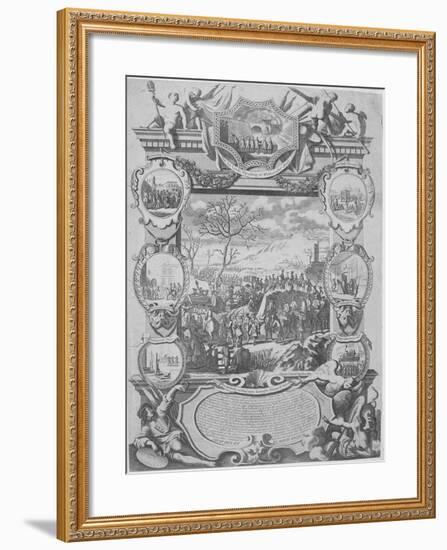 Rebels Captured During the Jacobite Rebellion Being Brought Imprisoned to London, 1715-H Terasson-Framed Giclee Print