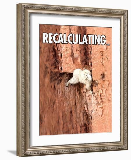 Recalculating-Noble Works-Framed Art Print
