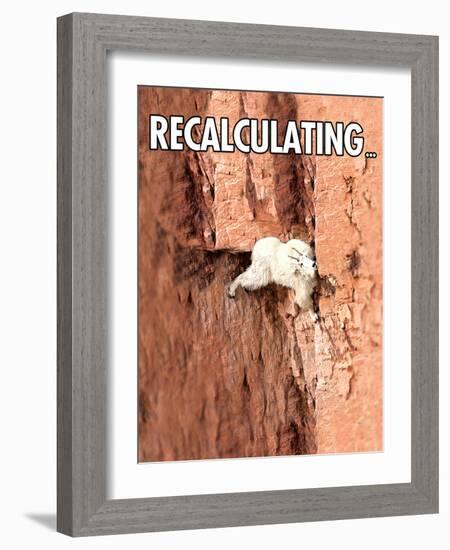 Recalculating-Noble Works-Framed Art Print