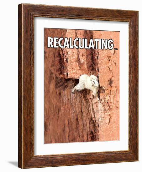 Recalculating-Noble Works-Framed Art Print