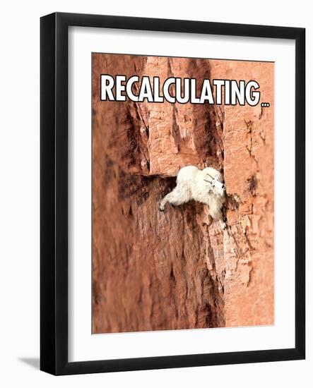 Recalculating-Noble Works-Framed Art Print