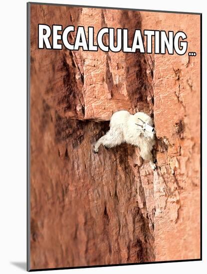 Recalculating-Noble Works-Mounted Art Print