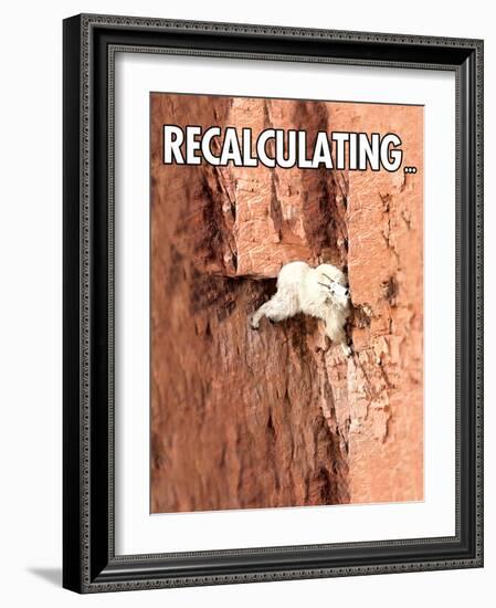 Recalculating-Noble Works-Framed Art Print