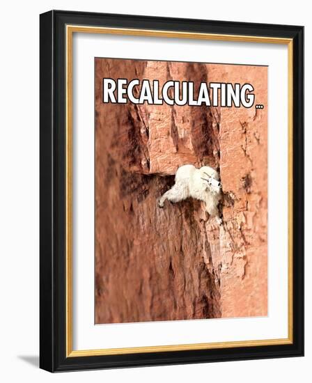 Recalculating-Noble Works-Framed Art Print