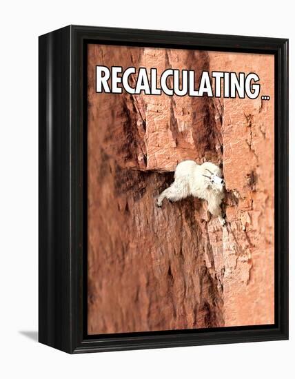 Recalculating-Noble Works-Framed Stretched Canvas