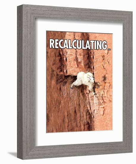 Recalculating-Noble Works-Framed Art Print