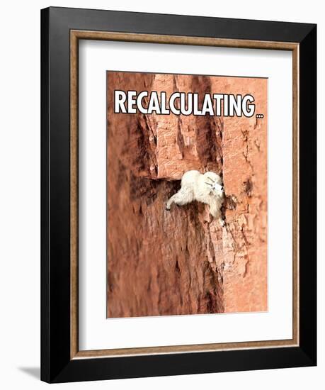 Recalculating-Noble Works-Framed Art Print