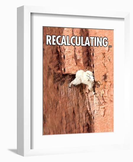 Recalculating-Noble Works-Framed Art Print