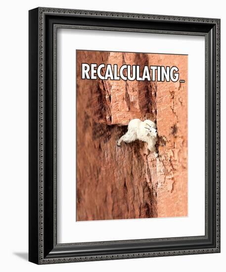 Recalculating-Noble Works-Framed Art Print