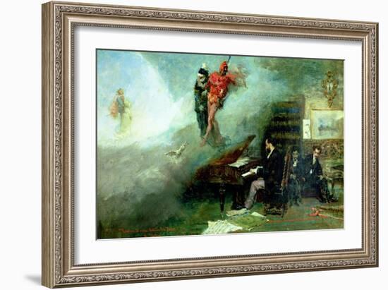 Recalling the Faust Fantasy, 1866-Mariano Fortuny y Marsal-Framed Giclee Print