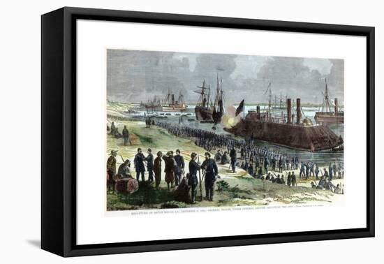 Recapture of Baton Rouge, Louisiana, American Civil War, December 1862-FH Schell-Framed Premier Image Canvas