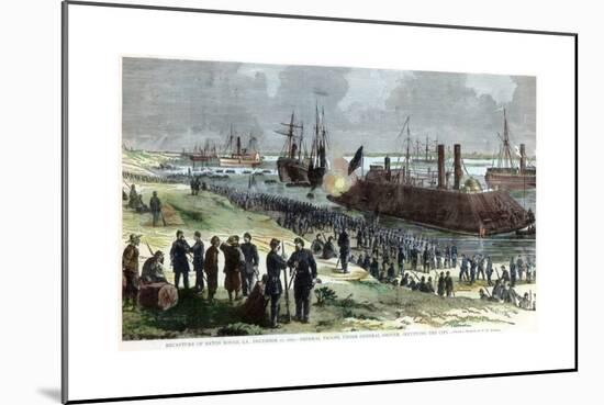 Recapture of Baton Rouge, Louisiana, American Civil War, December 1862-FH Schell-Mounted Giclee Print