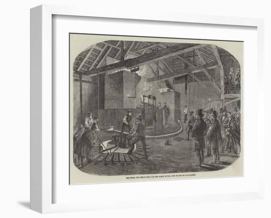 Recasting the Great Bell for the Clock Tower, New Houses of Parliament-null-Framed Giclee Print