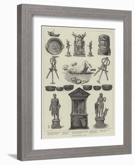 Recent Discoveries at Pompeii-Johann Nepomuk Schonberg-Framed Giclee Print