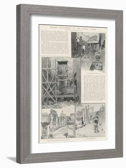 Recent Discoveries in the Roman Forum-G.S. Amato-Framed Giclee Print