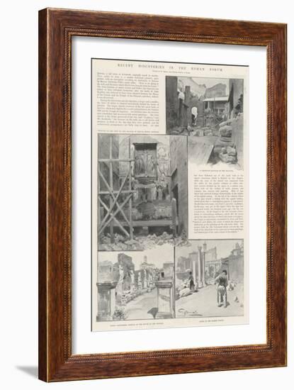 Recent Discoveries in the Roman Forum-G.S. Amato-Framed Giclee Print