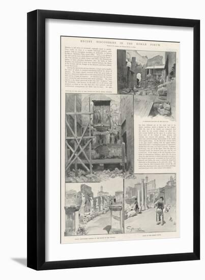 Recent Discoveries in the Roman Forum-G.S. Amato-Framed Giclee Print