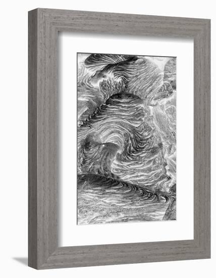 Recent Pahoehoe lava flow, Sullivan Bay, Santiago Island, Galapagos Islands, Ecuador.-Adam Jones-Framed Photographic Print