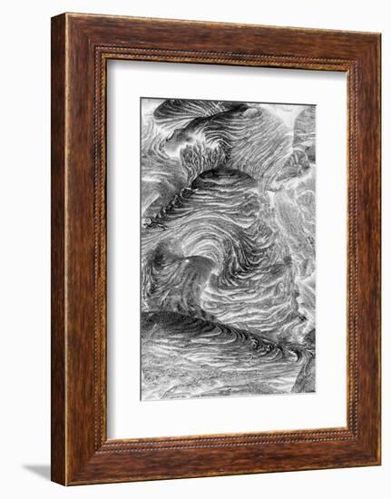 Recent Pahoehoe lava flow, Sullivan Bay, Santiago Island, Galapagos Islands, Ecuador.-Adam Jones-Framed Photographic Print