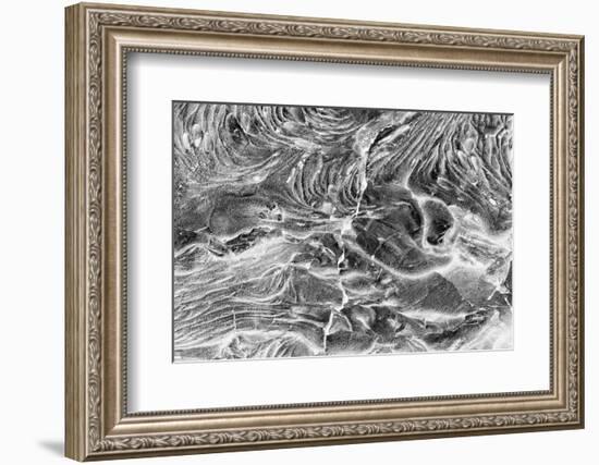 Recent Pahoehoe lava flow, Sullivan Bay, Santiago Island, Galapagos Islands, Ecuador.-Adam Jones-Framed Photographic Print