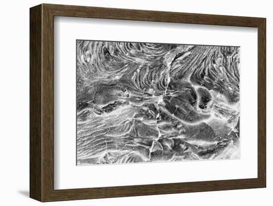 Recent Pahoehoe lava flow, Sullivan Bay, Santiago Island, Galapagos Islands, Ecuador.-Adam Jones-Framed Photographic Print