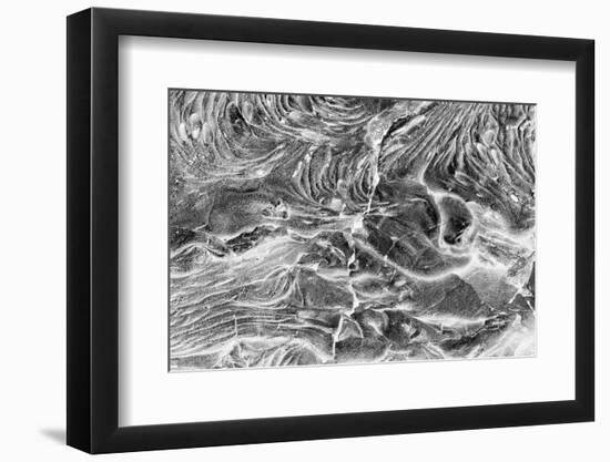 Recent Pahoehoe lava flow, Sullivan Bay, Santiago Island, Galapagos Islands, Ecuador.-Adam Jones-Framed Photographic Print