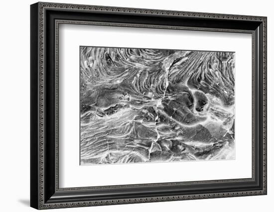 Recent Pahoehoe lava flow, Sullivan Bay, Santiago Island, Galapagos Islands, Ecuador.-Adam Jones-Framed Photographic Print