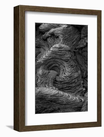 Recent Pahoehoe lava flow, Sullivan Bay, Santiago Island, Galapagos Islands, Ecuador.-Adam Jones-Framed Photographic Print