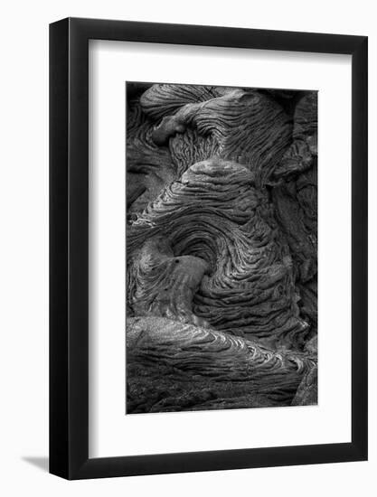 Recent Pahoehoe lava flow, Sullivan Bay, Santiago Island, Galapagos Islands, Ecuador.-Adam Jones-Framed Photographic Print