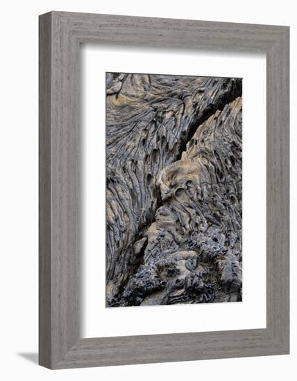 Recent Pahoehoe lava flow, Sullivan Bay, Santiago Island, Galapagos Islands, Ecuador.-Adam Jones-Framed Photographic Print