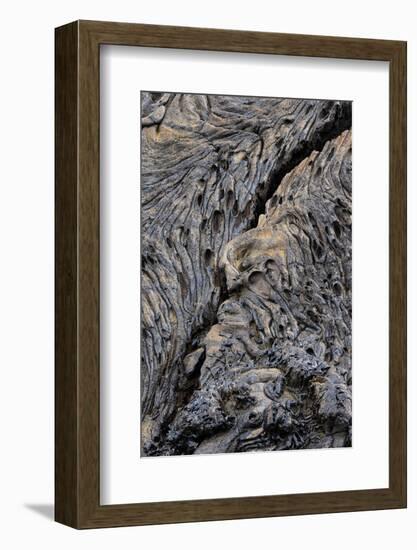 Recent Pahoehoe lava flow, Sullivan Bay, Santiago Island, Galapagos Islands, Ecuador.-Adam Jones-Framed Photographic Print