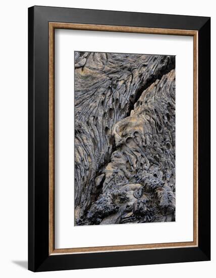 Recent Pahoehoe lava flow, Sullivan Bay, Santiago Island, Galapagos Islands, Ecuador.-Adam Jones-Framed Photographic Print