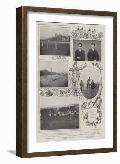 Recent Sporting Events-null-Framed Giclee Print