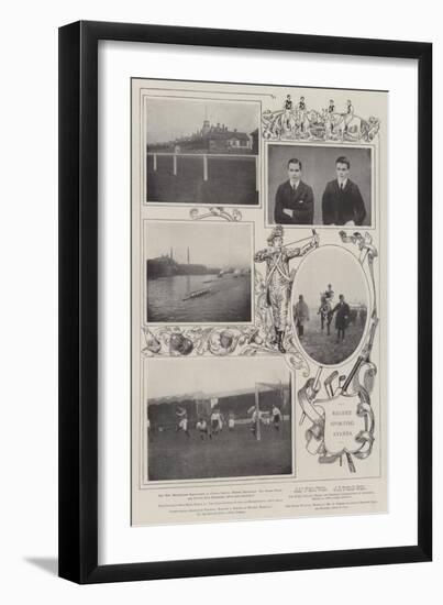 Recent Sporting Events-null-Framed Giclee Print