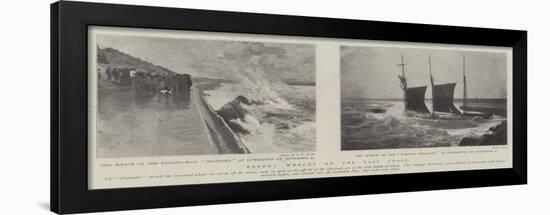 Recent Wrecks on the East Coast-null-Framed Giclee Print