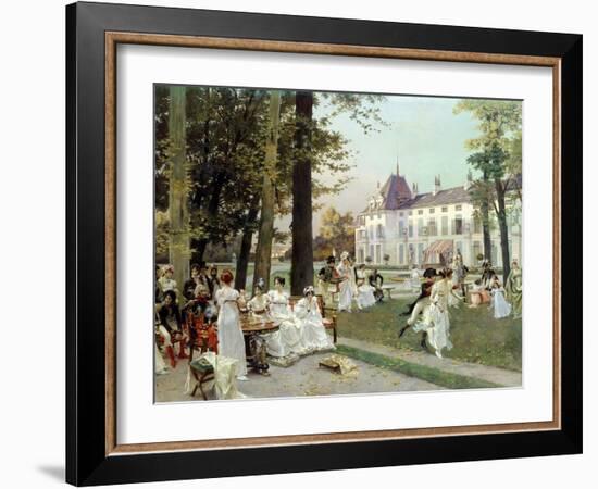 Reception at Malmaison, 1802-Francois Flameng-Framed Giclee Print