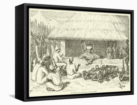 Reception by the King of Makoloko-null-Framed Premier Image Canvas