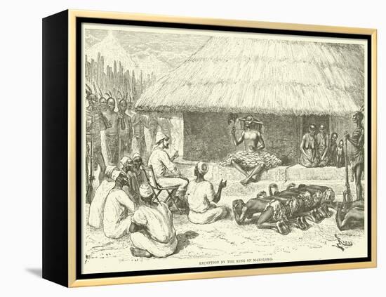 Reception by the King of Makoloko-null-Framed Premier Image Canvas