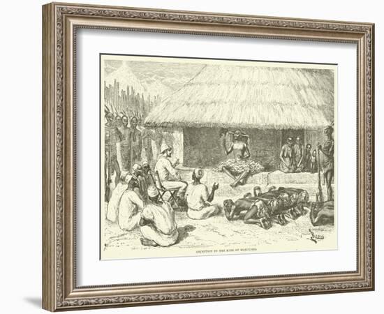 Reception by the King of Makoloko-null-Framed Giclee Print